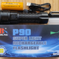 Мощен прожектор P90 POLICE 900000W, снимка 16 - Оборудване и аксесоари за оръжия - 45062607