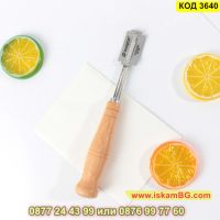 Инструмент за декориране на тесто с 5 бръснарски ножчета в комплект - КОД 3640, снимка 3 - Аксесоари за кухня - 45320455