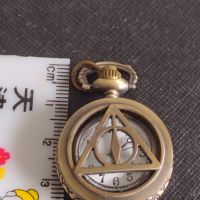 Мини джобен часовник красива орнаментика перфектно състояние 44911, снимка 3 - Джобни - 45382276