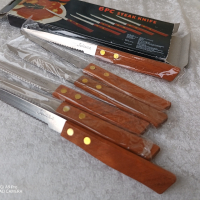 комплект ножове 6 броя , снимка 11 - Прибори за хранене, готвене и сервиране - 45073802