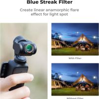 K&F Concept Blue Streak Filter за DJI Osmo Pocket 3, филтър с магнитен ефект, снимка 5 - Чанти, стативи, аксесоари - 45286795