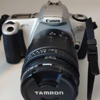 Фотоапарат Canon EOS 300+обектив Tamron, снимка 1 - Фотоапарати - 45280943