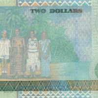 2 долара 2002, Фиджи, снимка 2 - Нумизматика и бонистика - 44979281