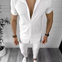 Мъжка риза с къс ръкав Лаурен модел 2024, снимка 2 - Ризи - 45266176