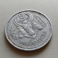 5 франка 1953 Мадагаскар - Отвъдморски територии на Франция, снимка 1 - Нумизматика и бонистика - 45436837