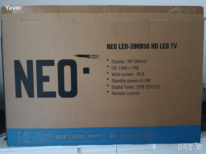 Neo Led телевизор  39" инча HD, снимка 1