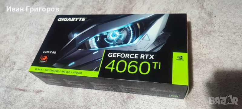 Видеокарта Gigabyte GeForce RTX 4060Ti EAGLE 8GB, снимка 1