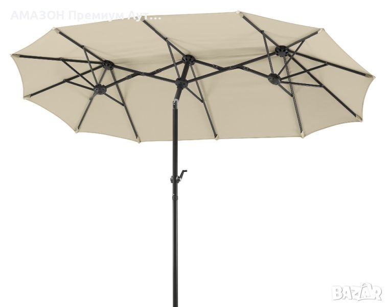 Висококачествен чадър за балкон Schneider Parasol Salerno, Д300 х Ш150 см х В220 см,Правоъгълен, снимка 1