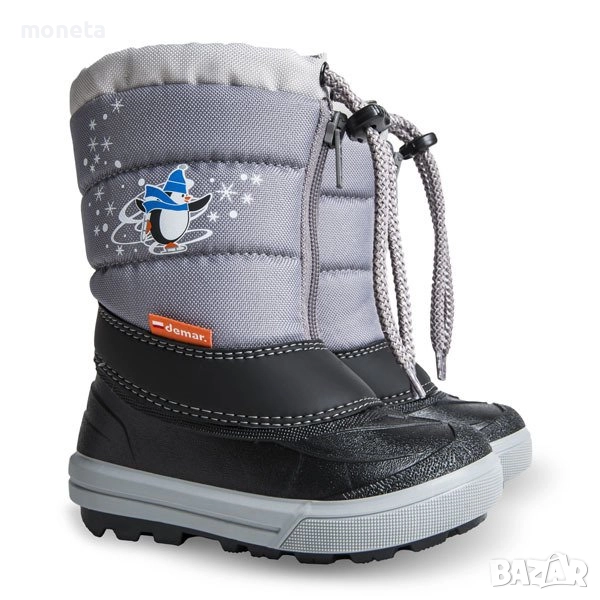 69лв! с ЦИП! БЕЗПЛАТНА ДОСТАВКА. DEMAR Размери 20 до 29. ЕСТЕСТВЕНА ВЪЛНА, Детски Aпрески KENNY СИВ, снимка 1