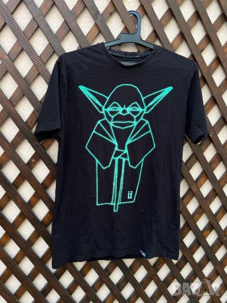 Мъжка тениска Unkut Dada Noir Typo Vert Fluo — размер М, снимка 1