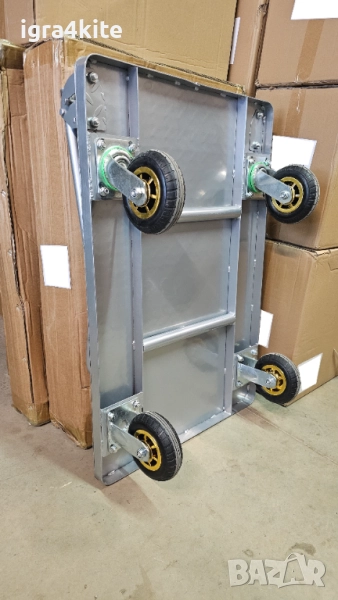 Налични нови сгъваеми платформени колички за кашони и стоки за улеснение на склад и работа, снимка 1
