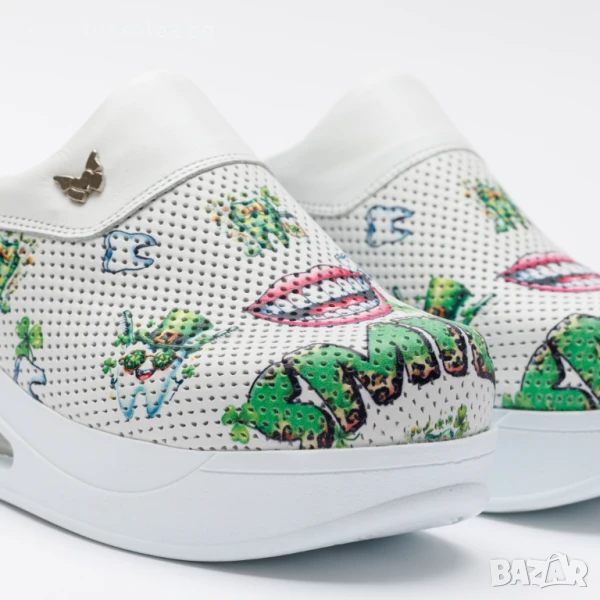 🥁 Намаление - Анатомични чехли на платформа от естествена кожа | Марка Tuasolea, снимка 1