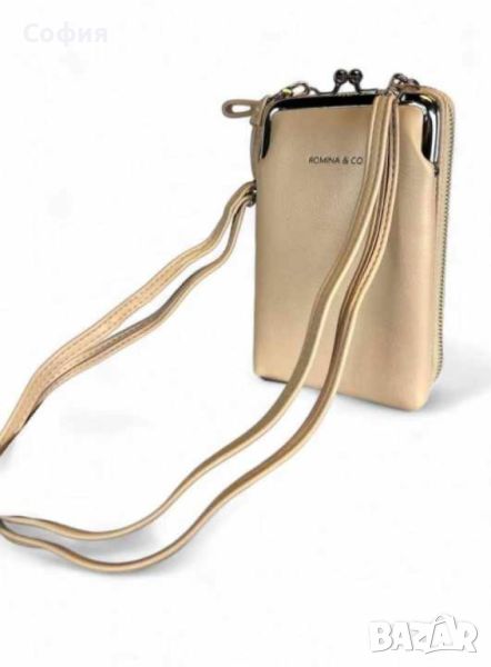 Дамска чанта тип портфейл ,калъф за телефон с дълга дръжка, снимка 1