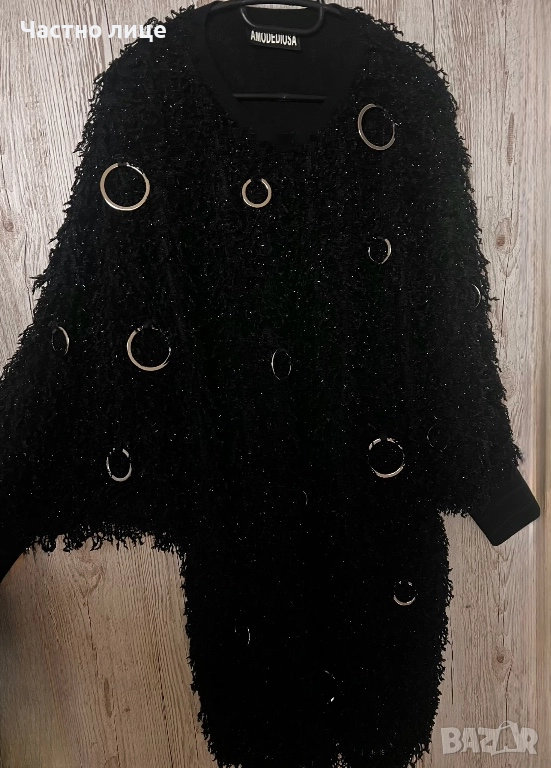 Празнична рокля, Ефектна блуза с ленти, снимка 1