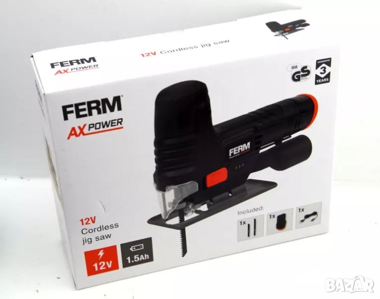 FERM axe power cordless/АКУМУЛАТОРЕН ПРОБОДЕН трион jsm1046, снимка 1