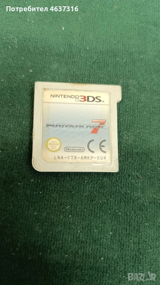 карта с игра NINTENDO 3DS MARIOKARD 7, снимка 1