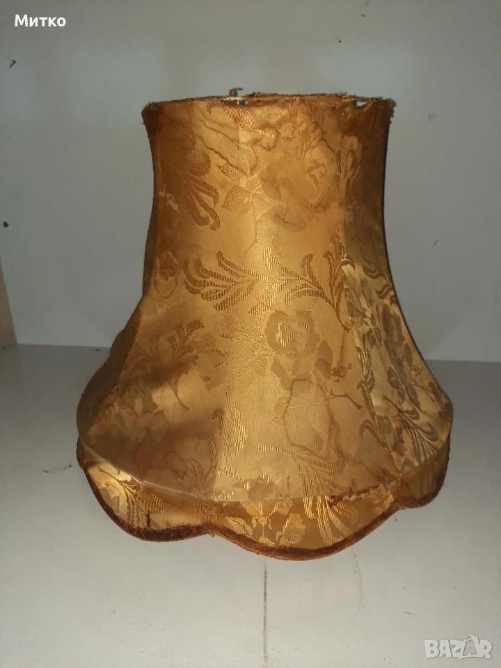 Ретро голям абажур за настолна лампа за реставрация , снимка 1