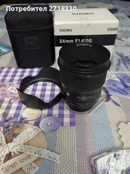 Продавам Sigma 24mm f1.4 DG HSM Art за Никон, снимка 1