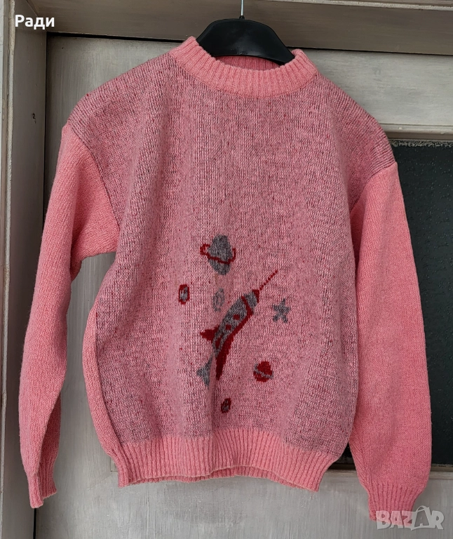 Дамски пуловери червен розов жълт оранжев, снимка 1