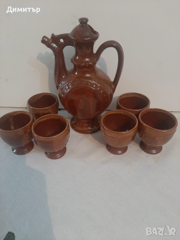 Керамичен сервиз за ракия, снимка 1