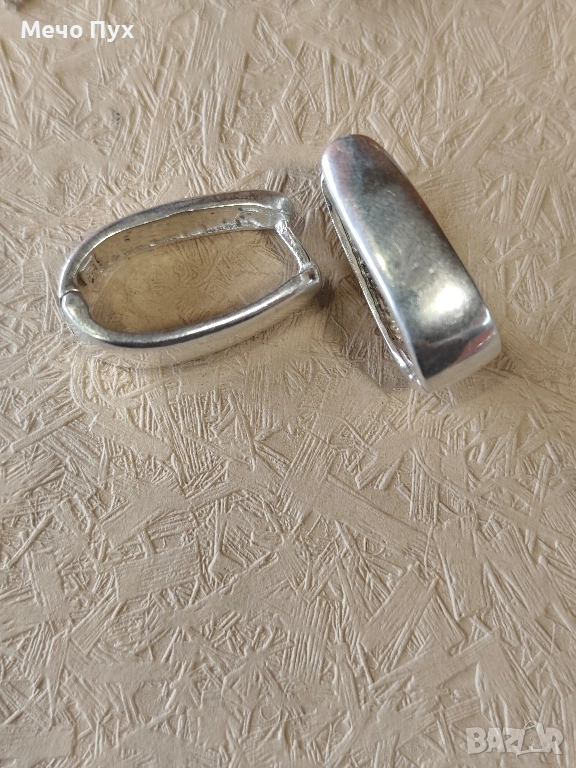 Сребърни обеци (177), снимка 1