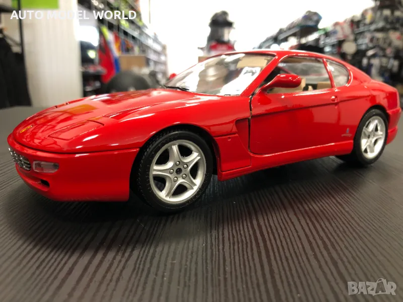 BBURAGO метална колекционерска количка FERARRI 456 GT 1:18 NEW, снимка 1