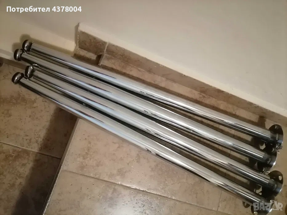 Комплект от метални крака за трапезна маса, снимка 1