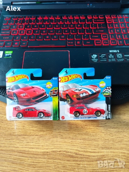 Ferrari F40 и Ferrari 365 GTB4 Hot Wheels, снимка 1