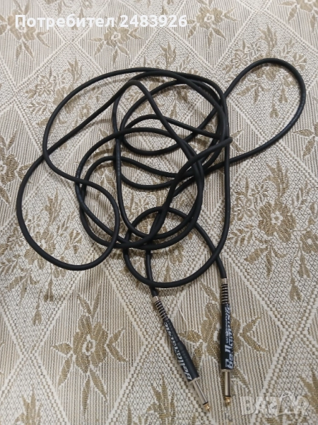 Професионален аудио кабел моно 6,3 мм., снимка 1