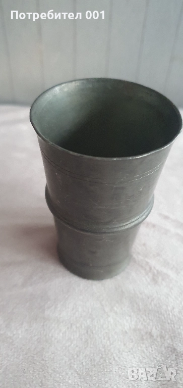 Стара калаена чаша, снимка 1