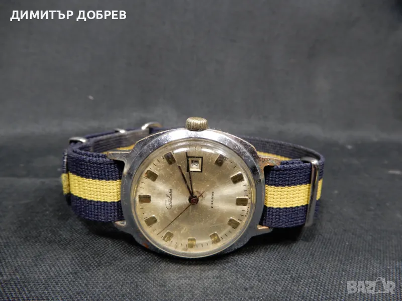 СТАР РЕТРО СОЦ СССР МЕХАНИЧЕН РЪЧЕН ЧАСОВНИК СЛАВА, снимка 1