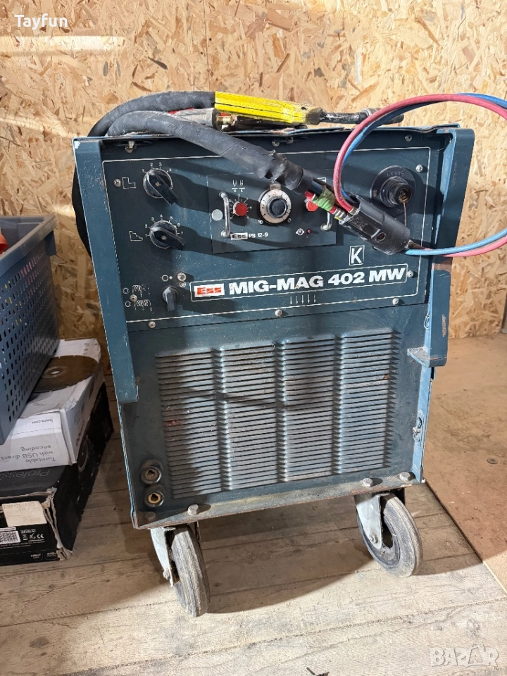 Професионален Заваръчен Апарат ESS MIG-MAG 402 MW - Трифазен, Водно Охлаждане, снимка 1