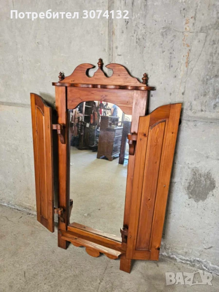 Прозорец/огледало в стил Рустик, снимка 1