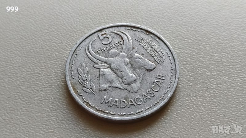 5 франка 1953 Мадагаскар - Отвъдморски територии на Франция, снимка 1