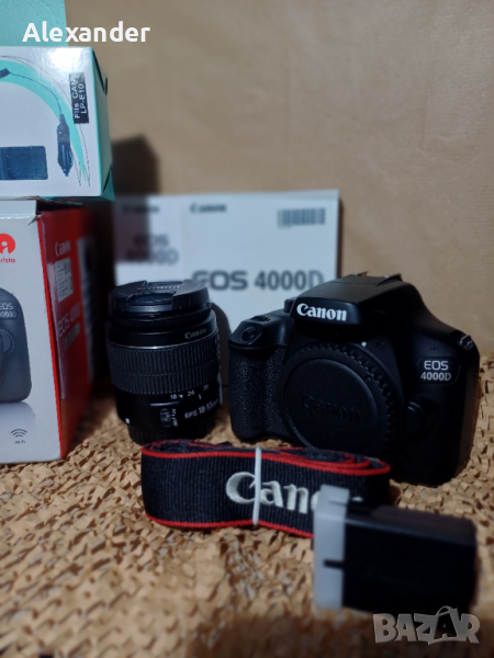 Canon EOS 4000D+Canon EF-S 18-55mm f/3.5-5.6 IS II , снимка 1