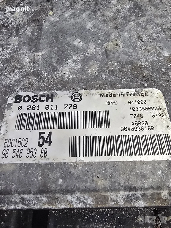 0281011779 ECU компютър PEUGEOT 807 CITROEN C8 9654695380, снимка 1