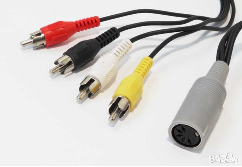 Кабел 5DIN женски - 4RCA мъжки 1.4м., снимка 1