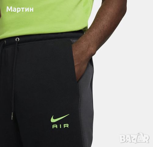 Мъжки къси панталонки Nike Air French Terry - размер S, снимка 3 - Спортни дрехи, екипи - 46468621