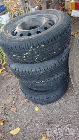 Два броя железни джанти с гуми за Пежо и  Ситроен 14 цола 4х108 