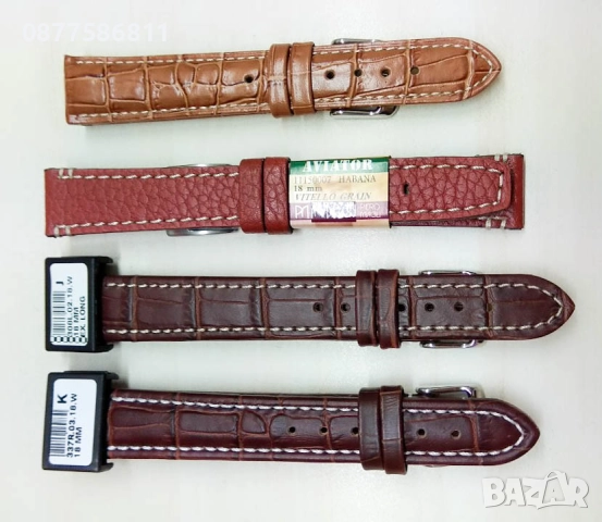 НОВА ЛУКСОЗНА БЕЖОВА КАИШКА ЗА ЧАСОВНИК ОТ ЕСТЕСТВЕНА КОЖА. БЕЖОВО КАИШКИ ЗА ЧАСОВНИЦИ. ТЕЛЕСЕН ЦВЯТ, снимка 9 - Каишки за часовници - 51612170