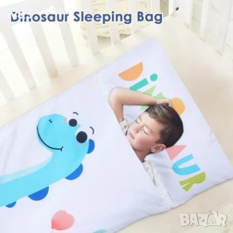 Детски топъл спален чувал с подвижна възглавница, сгъваема постелка за дрямка за момичета и момчета,, снимка 5 - Спално бельо и завивки - 49848588