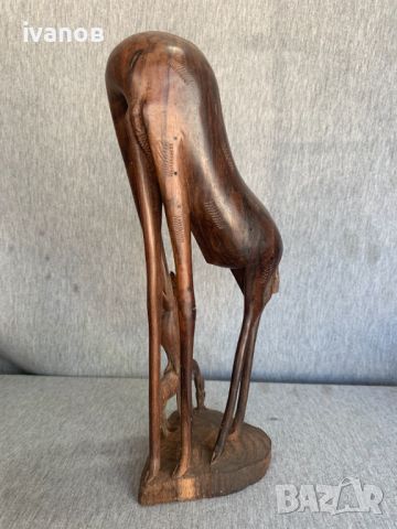 дървена фигура статуетка, снимка 3 - Статуетки - 45268389