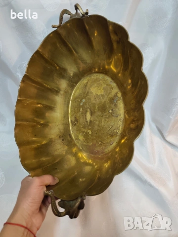 Антикварна бронзова жардиниера „Овни“ – Необарок, XIX век, снимка 12 - Антикварни и старинни предмети - 53836187