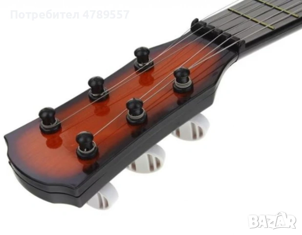 Детска дървена класическа китара, снимка 2 - Музикални играчки - 54195219