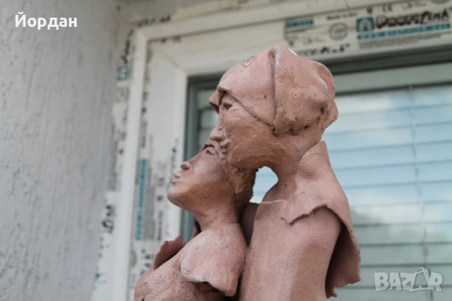 Стара европейска скулптура от метал, снимка 8 - Други ценни предмети - 50897086