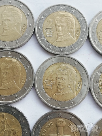 лот от 22 монети от 2 евро различни държави, снимка 8 - Нумизматика и бонистика - 47791967
