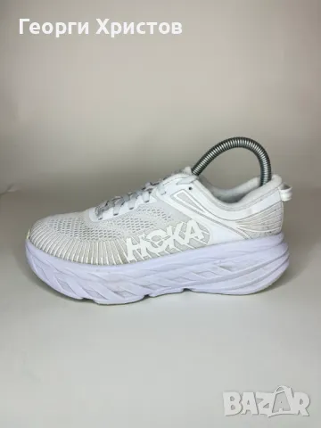 Hoka One One Bondi 7 Triple White Дамски Маратонки, снимка 1 - Маратонки - 48059502