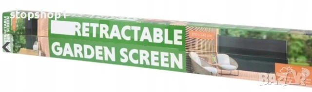 Прибираща се странична тента - черна 160 х 300 см, снимка 5 - Градински мебели, декорация  - 53234180