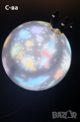 Нощна лампа - проектор HENSKE , снимка 2 - Настолни лампи - 52804028