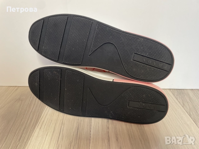 Кожени маратонки Prada 38 Оригинал, снимка 8 - Маратонки - 51543936